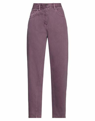 Isabelle Blanche Paris Woman Jeans Mauve Cotton Cover