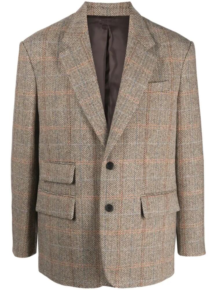 STUDIO TOMBOY Harris tweed blazer - Brown Cover