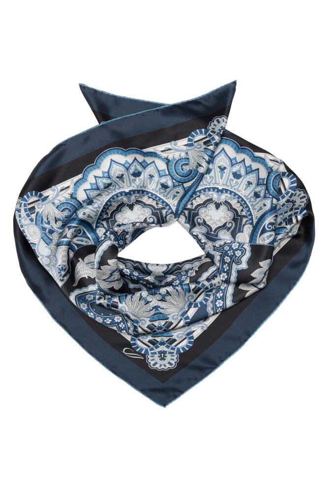 Elizabetta Malta - Hand Rolled Silk Foulard for Women in Royal Blue Cover