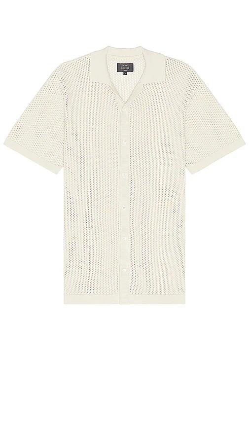 NEUW Cohen Short Sleeve Shirt in Nude Cover