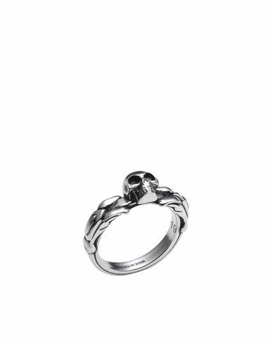 Alexander Mcqueen Man Ring Silver Brass Cover