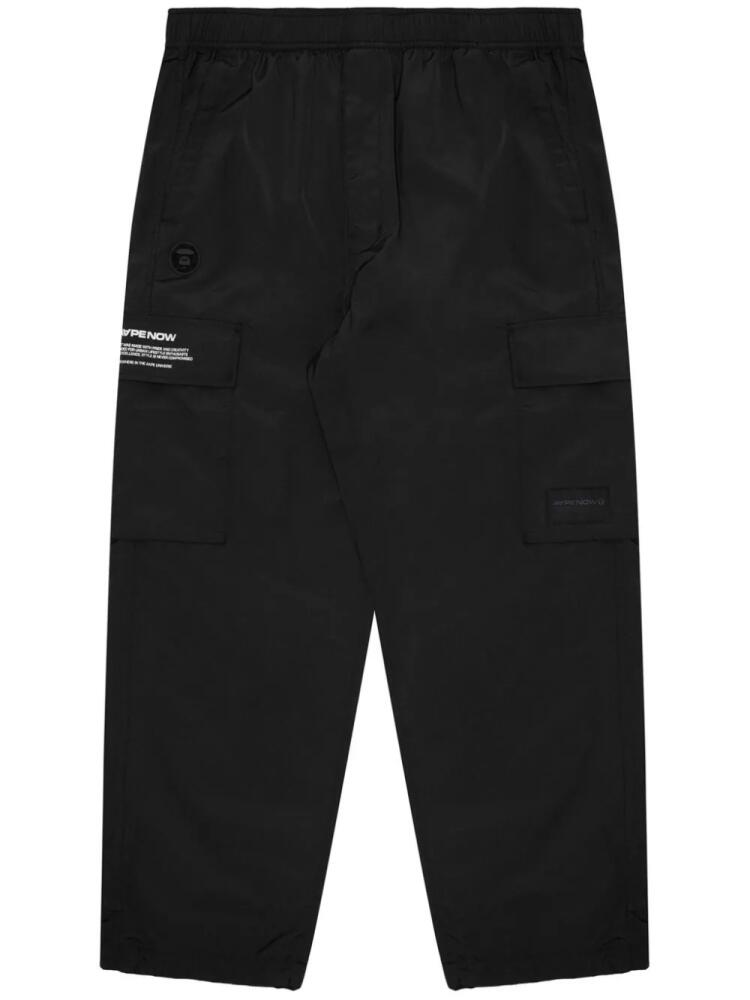 AAPE BY *A BATHING APE® logo-print cargo trousers - Black Cover