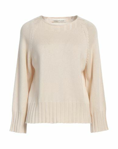 Lamberto Losani Woman Sweater Ivory Silk, Cashmere Cover