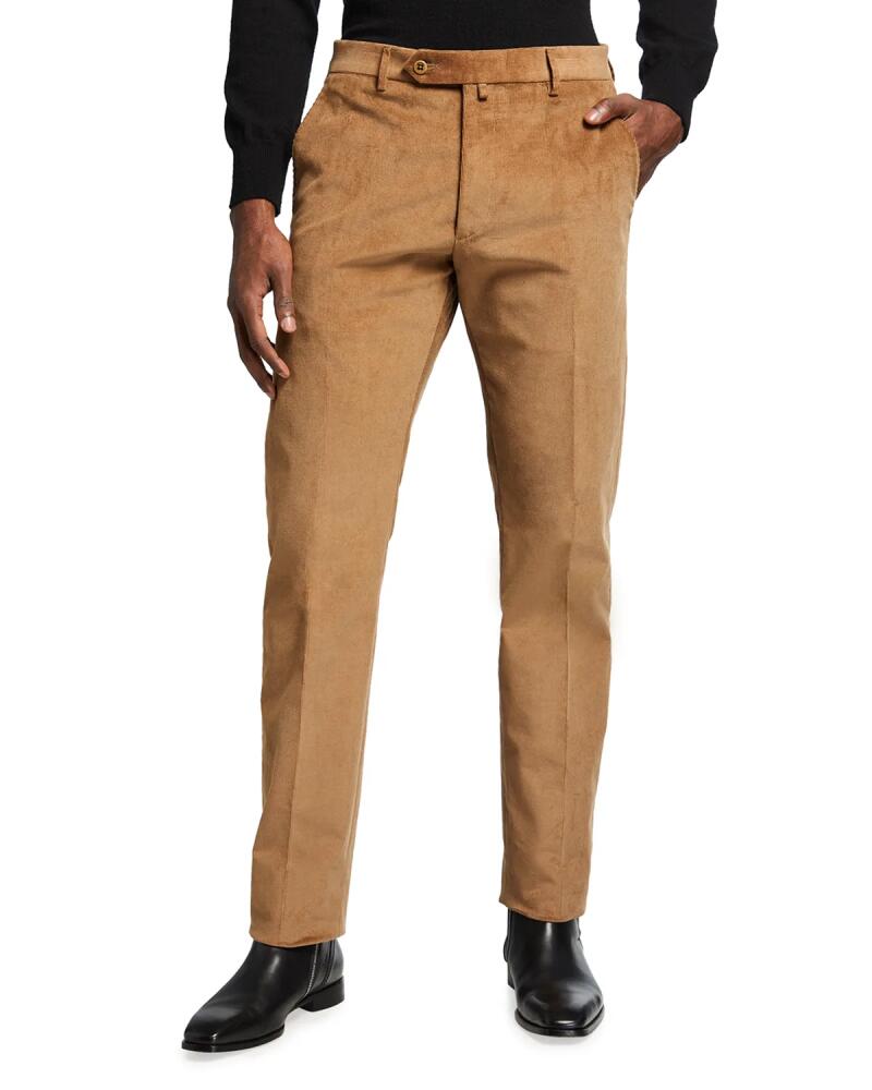 Zanella Men's Solid Corduroy Dress Pants Cover