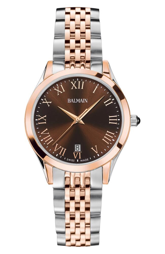 BALMAIN WATCHES Classic R Two-Tone Bracelet Watch, 34mm in Two Tone Cover