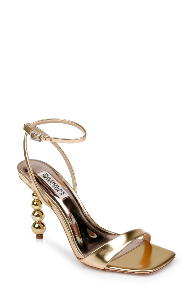 Badgley Mischka Collection Ivette II Ankle Strap Sandal in Gold Cover