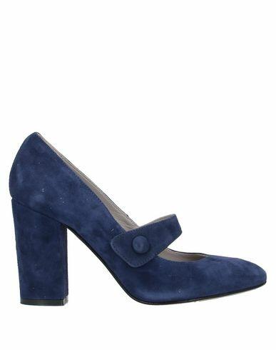 Cafènoir Woman Pumps Blue Leather Cover