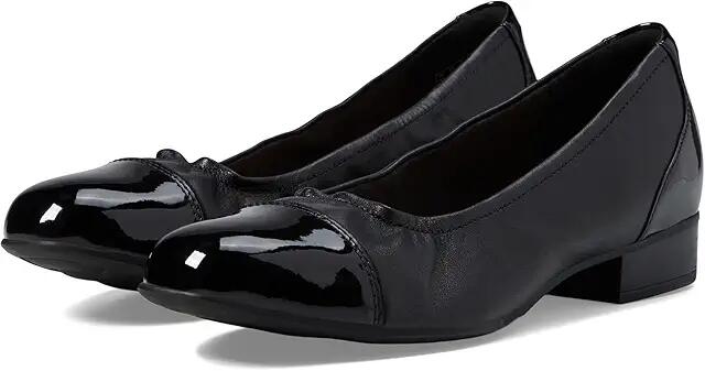 Clarks Juliet Step (Black Leather) High Heels Cover