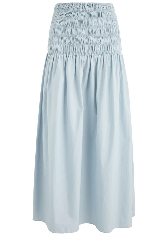 Faithfull The Brand Baia Cotton Maxi Skirt - Light Blue Cover