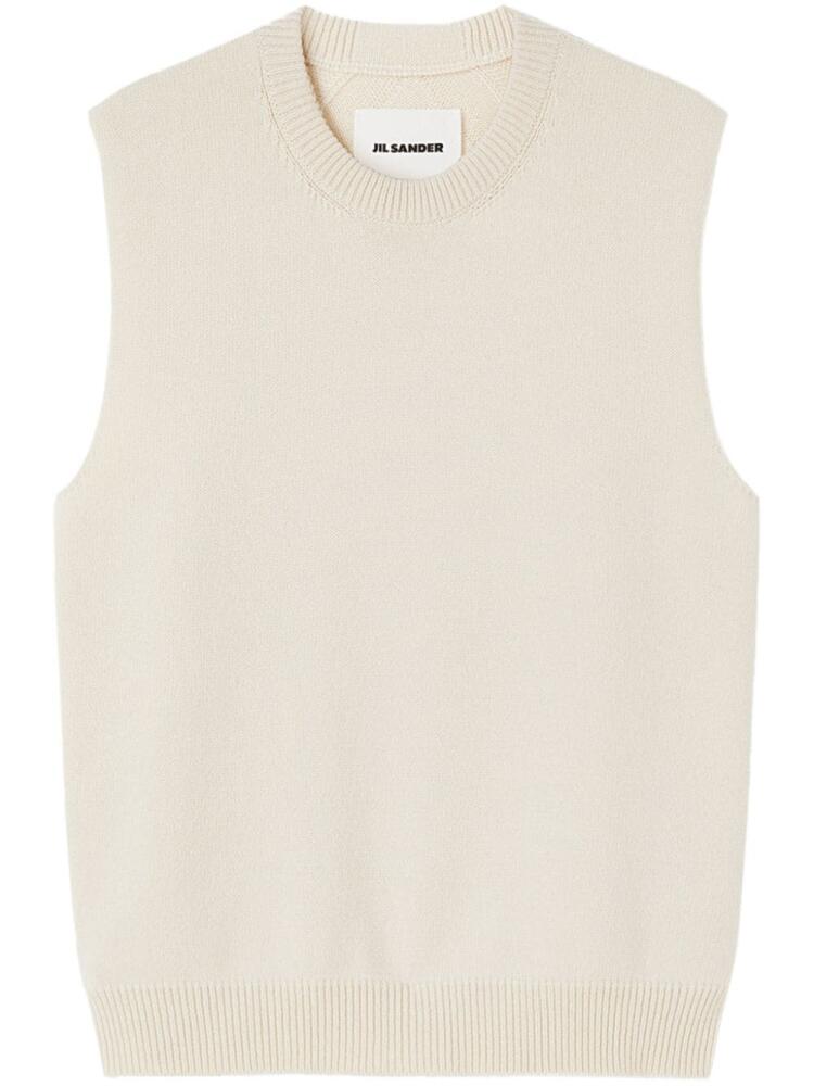 Jil Sander crew-neck sleeveless jumper - Neutrals Cover