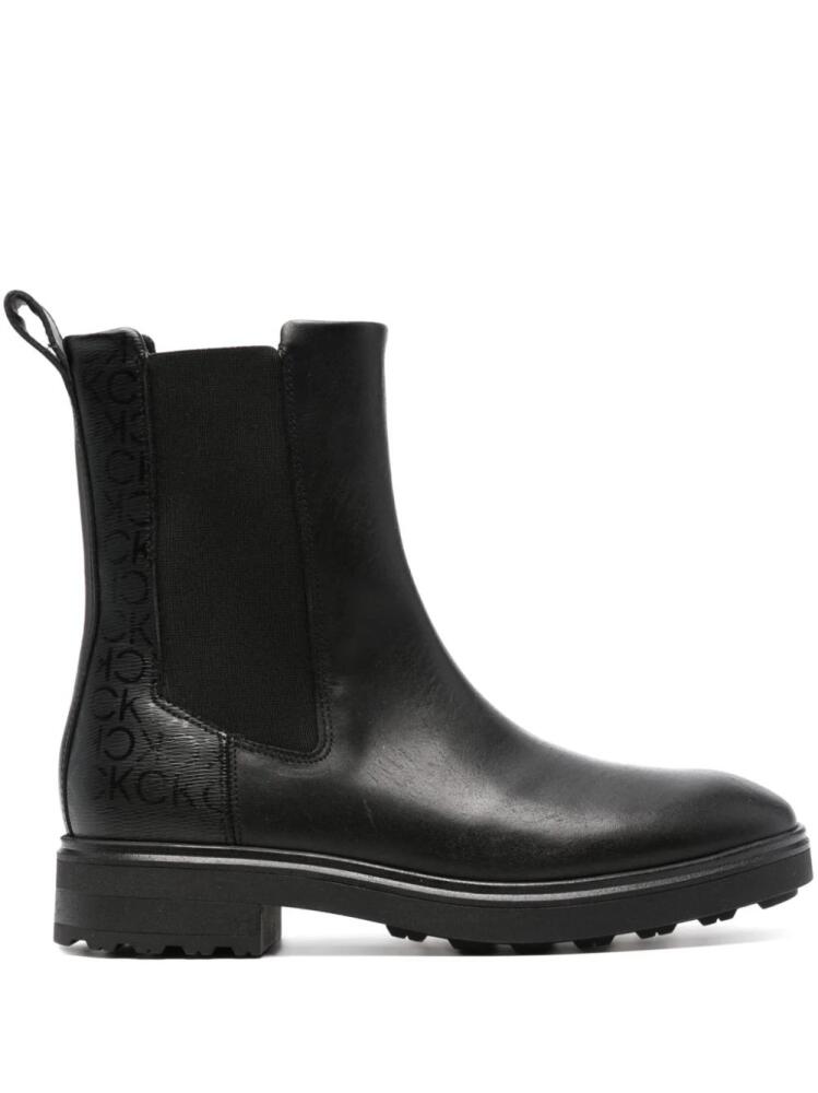 Calvin Klein Cleat 40mm leather boots - Black Cover