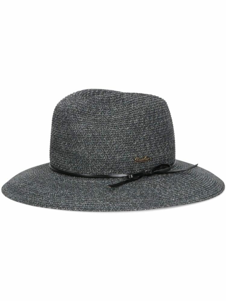 Borsalino Pablo woven-design fedora hat - Black Cover