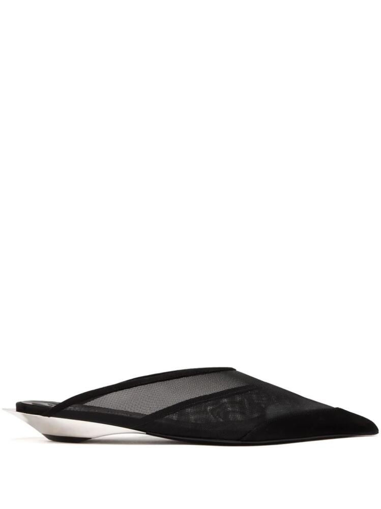 Mugler 20mm Fang mules - Black Cover