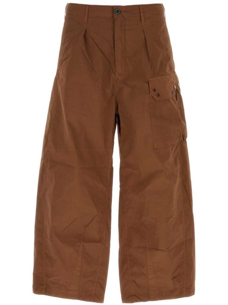 Ten C wide-leg cargo trousers - Brown Cover