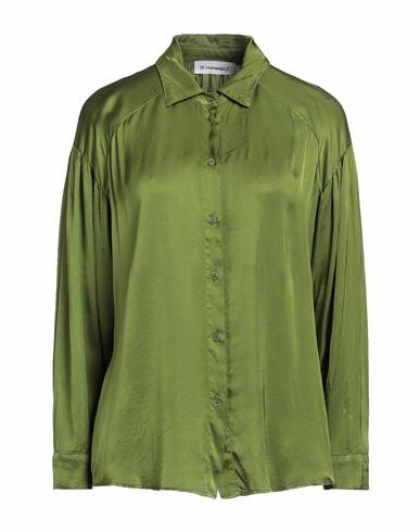 Brand Unique Woman Shirt Military green Viscose Cover