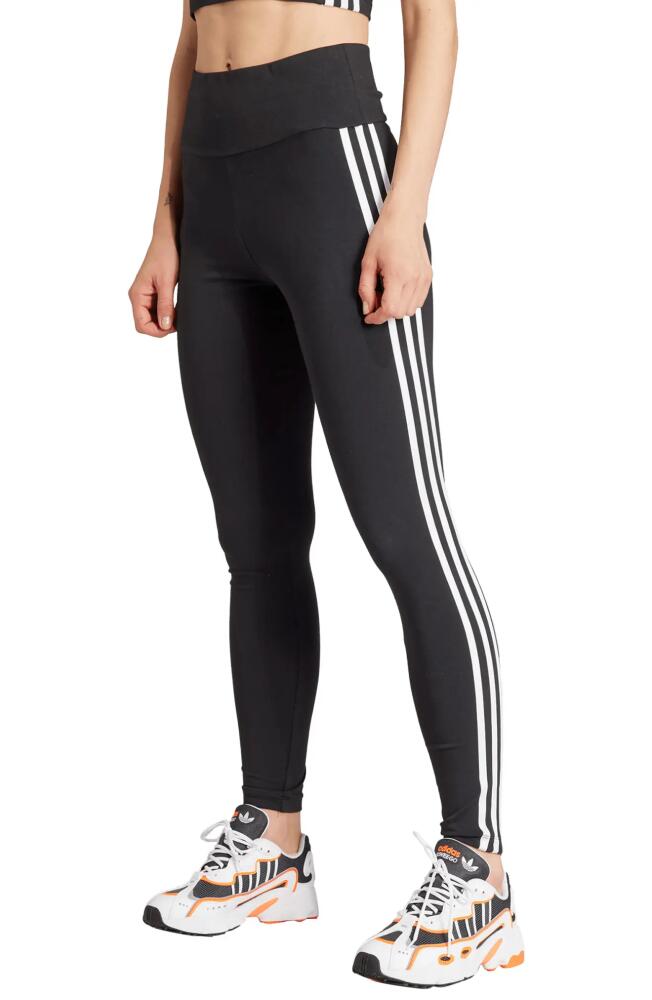 adidas Adicolor 3-Stripes Leggings in Black Cover