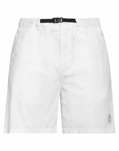 Department 5 Man Shorts & Bermuda Shorts White Cotton, Elastane Cover