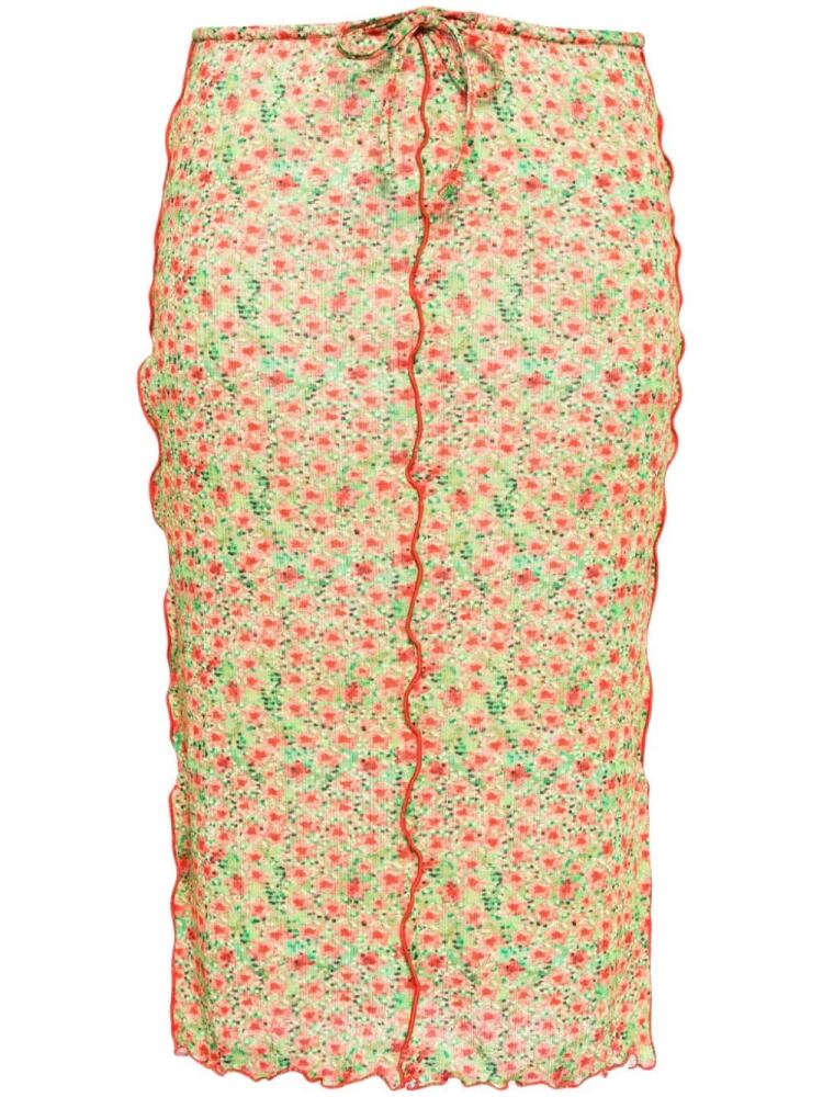 SIEDRES Joa floral ribbed skirt - Multicolour Cover