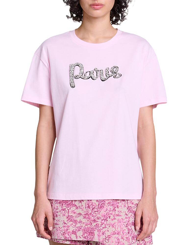 Maje Taminostrass Embellished Paris Tee Cover