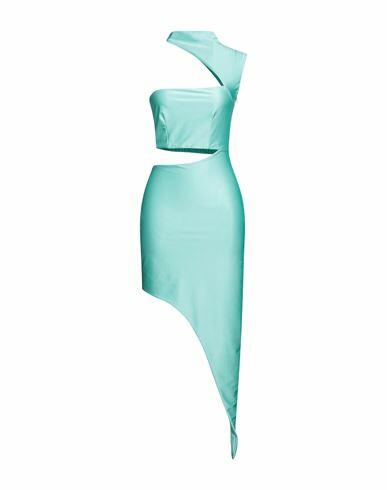 Cristinaeffe Woman Mini dress Light green Polyester, Elastane Cover