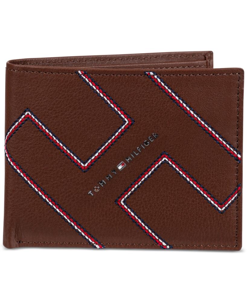 Tommy Hilfiger Men's Puerto Rfid Two-In-One Leather Pocketmate Wallet - Tan Cover