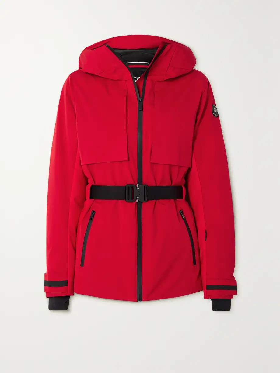 Fusalp - Ava Belted Hooded Shell Ski Jacket - Red Cover