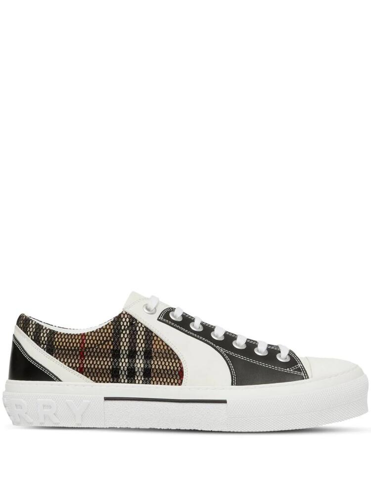 Burberry Vintage Check mesh low-top sneakers - Black Cover