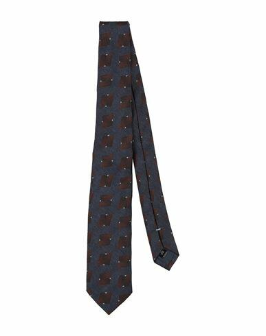 Franco Bassi Man Ties & bow ties Blue Silk, Cotton Cover