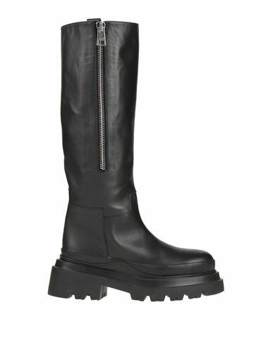 Plan C Woman Boot Black Soft Leather Cover