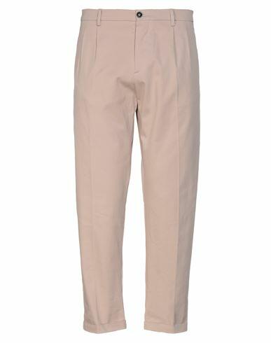 (+) People Man Pants Light brown Cotton, Elastane Cover