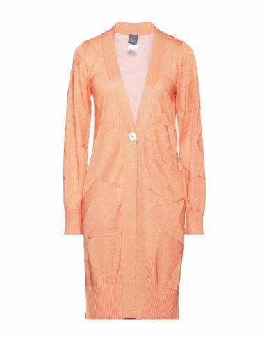 Lorena Antoniazzi Woman Cardigan Orange Viscose, Polyester Cover