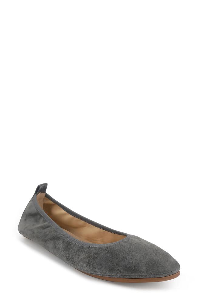 Yosi Samra Vienna Foldable Ballet Flat in Smoke Cover