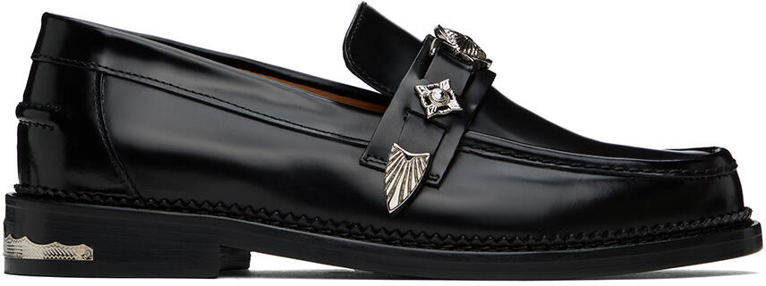 Toga Virilis Black Metal Loafers Cover