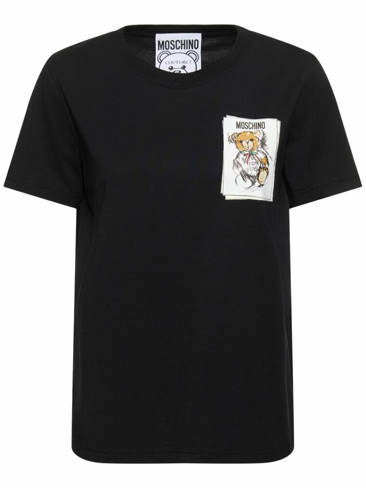 MOSCHINO Cotton Jersey T-shirt Cover