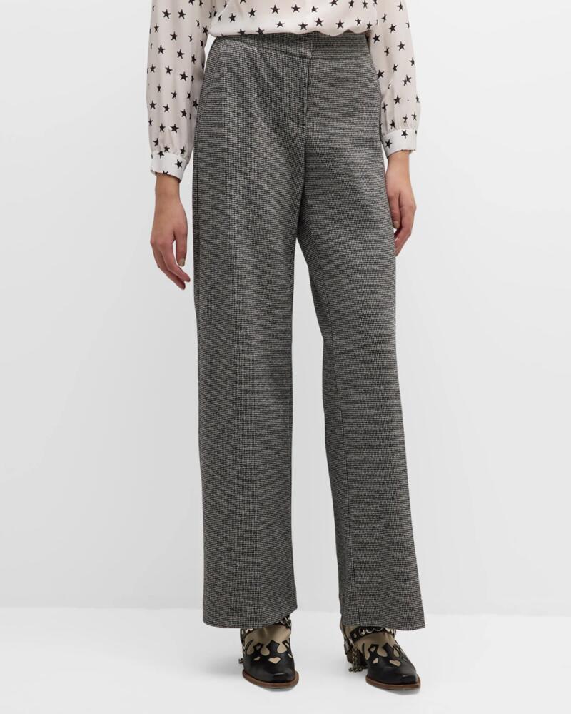 Maison Common Micro Houndstooth Wool Pants Cover