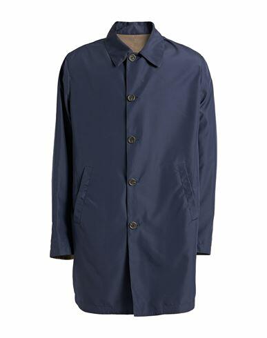 Canali Man Overcoat & Trench Coat Navy blue Polyester Cover