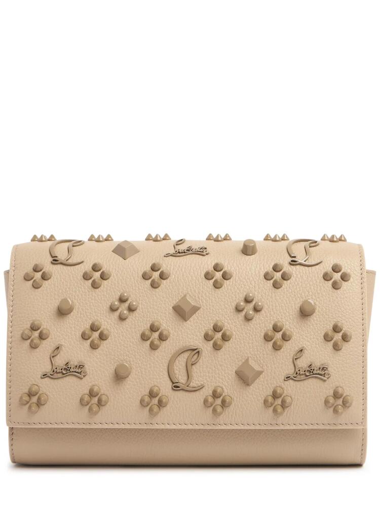 CHRISTIAN LOUBOUTIN Paloma Embellished Leather Clutch Cover