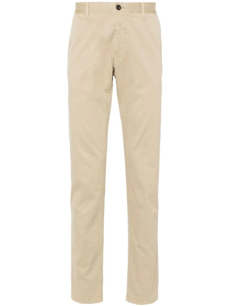 Incotex slim-cut chino trousers - Neutrals Cover