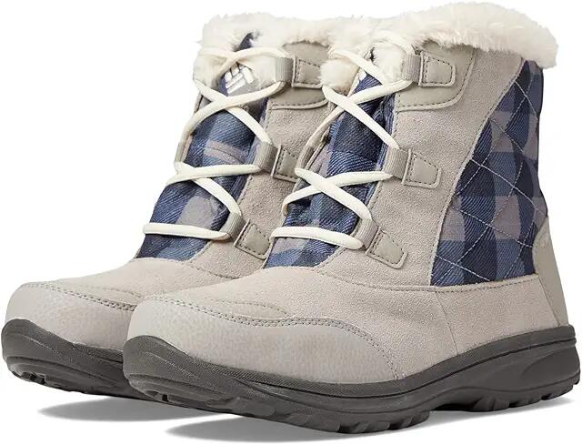 Columbia Ice Maiden Shorty (Ti Titanium/Light Sand) Women's Cold Weather Boots Cover