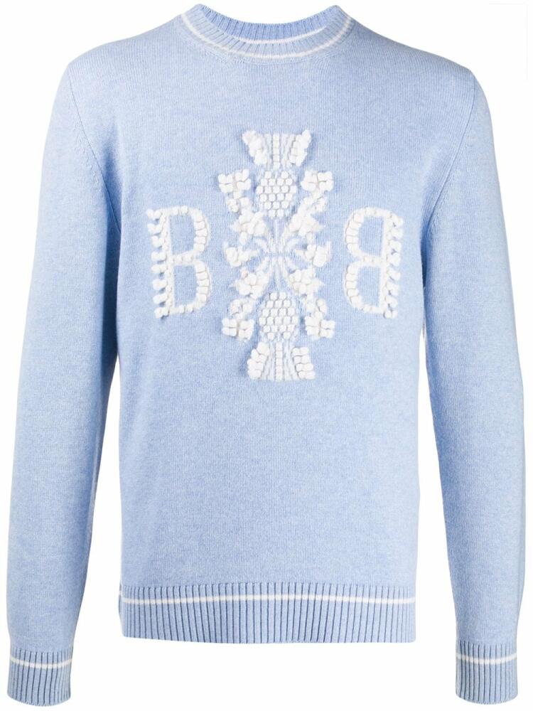 Barrie 3D logo jumper - Blue Cover