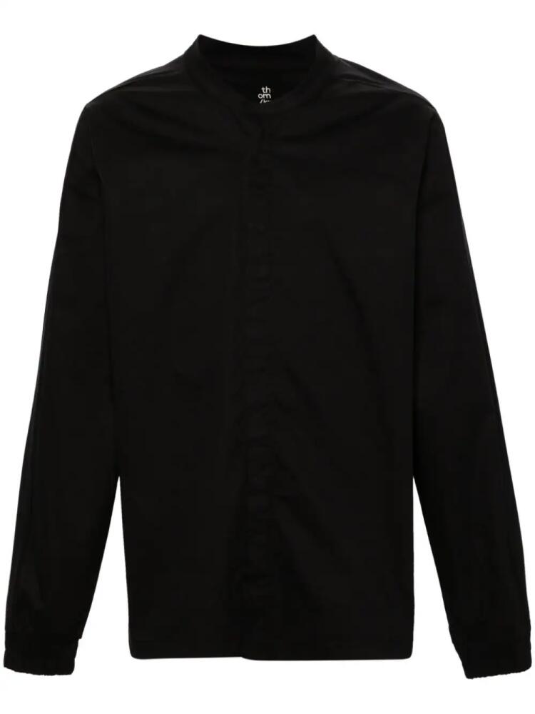 Thom Krom band-collar panelled shirt - Black Cover