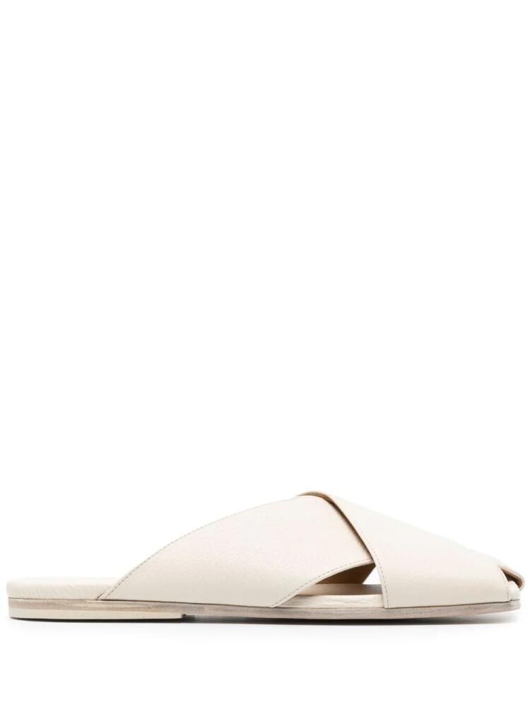 Marsèll open-toe leather slides - Neutrals Cover