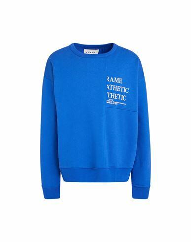 Frame Man Sweatshirt Blue Cotton, Polyester Cover