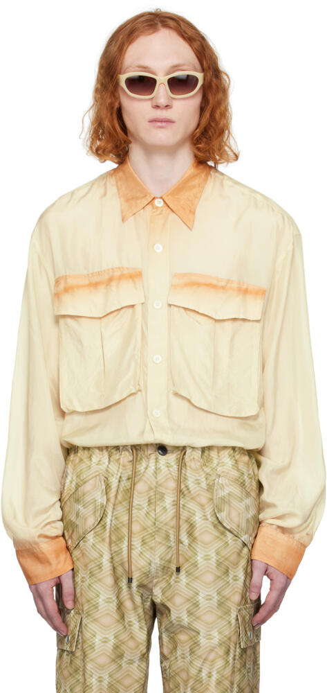 Dries Van Noten Orange Oversized Shirt Cover