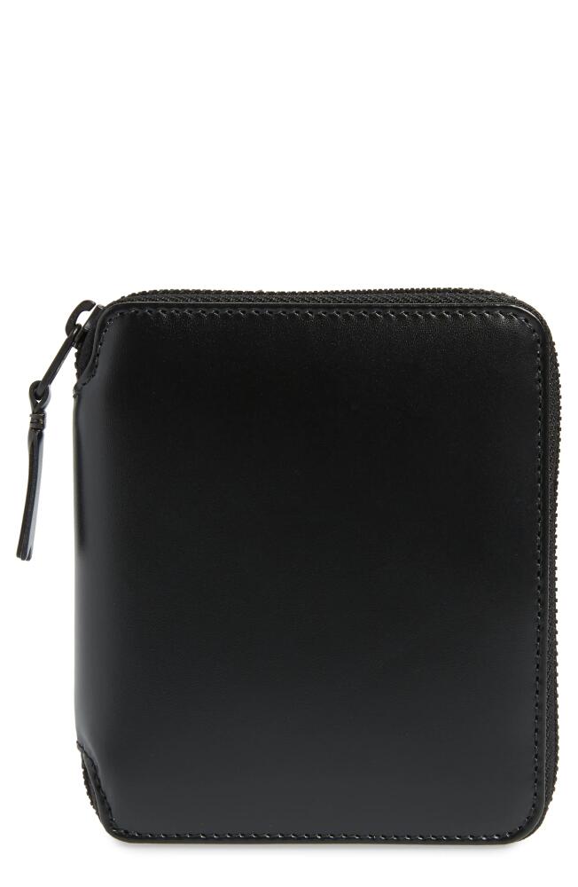 Comme des Garçons Wallets Zip Around Leather Wallet in Black Cover