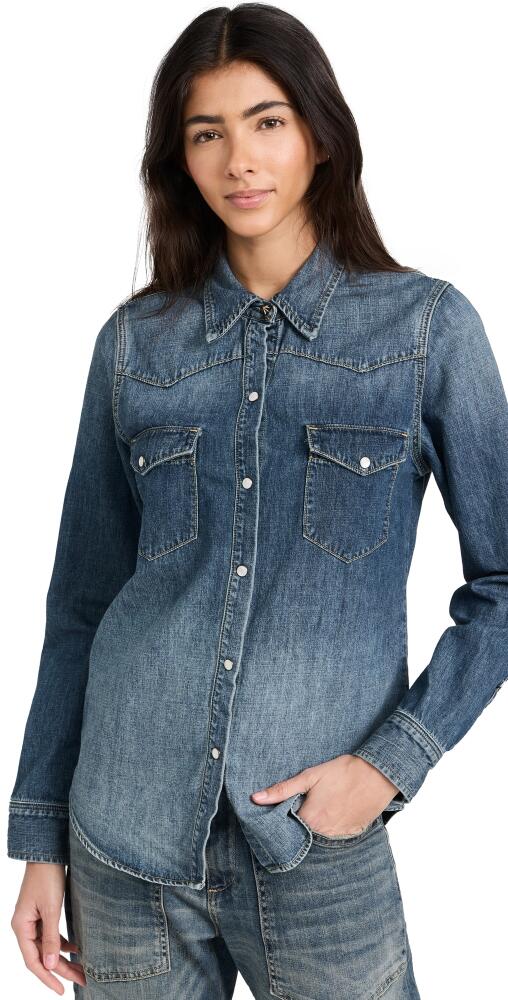 Nili Lotan Travis Denim Shirt Classic Wash Cover