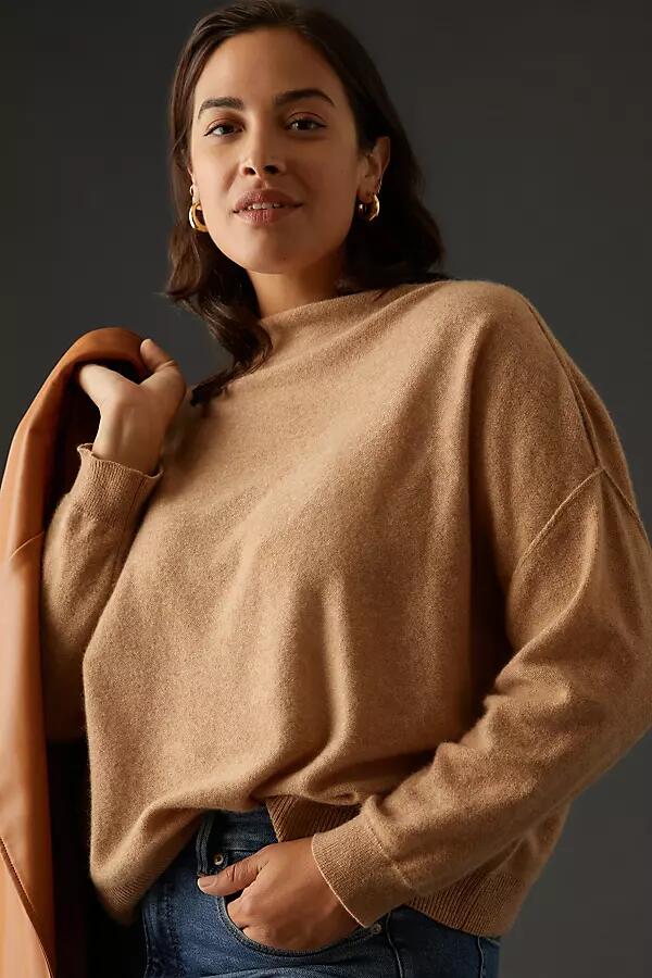 The Alani Cashmere Mock-Neck Sweater by Pilcro Cover