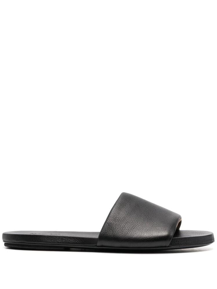 Marsèll slip-on leather slides - Black Cover