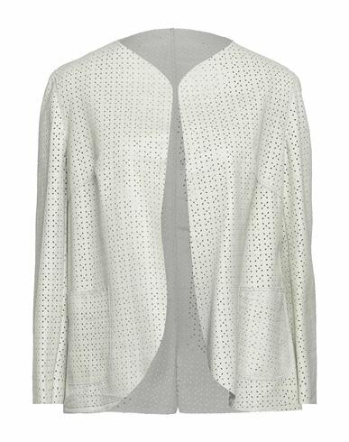 Salvatore Santoro Woman Blazer Ivory Ovine leather Cover