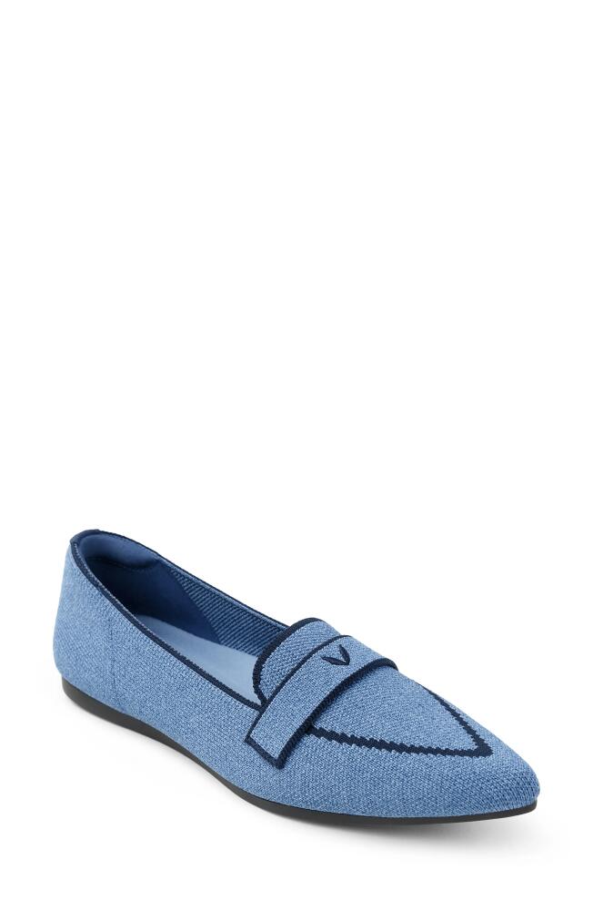 VIVAIA Amelia Pointed Toe Loafer Flat in Sky Blue Cover